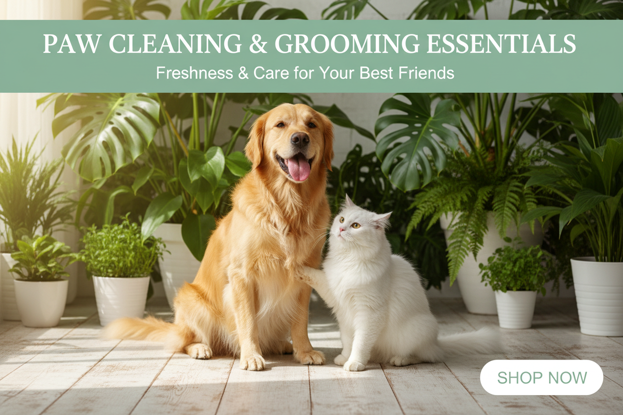 PAW CLEANING & GROOMING ESSENTIALS Hero Banner